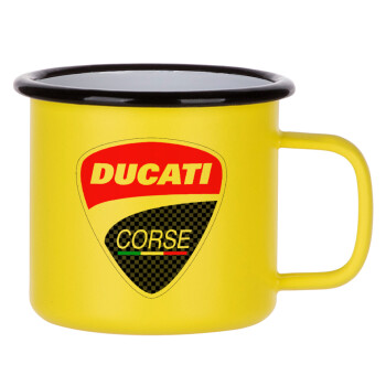 Ducati, Κούπα Μεταλλική εμαγιέ ΜΑΤ Κίτρινη 360ml