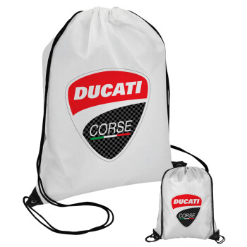 Ducati, Τσάντα πουγκί με μαύρα κορδόνια (1 τεμάχιο)
