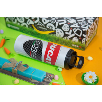 Ducati, Easter candle,Travel Tumbler 2 Lids, with metal straw & cleaning brush & aromatic flat candle (30cm) (BLUE)