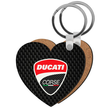 Ducati, Μπρελόκ Ξύλινο καρδιά MDF