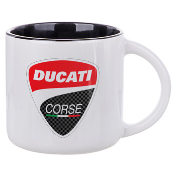 Ducati, Κούπα κεραμική 400ml Λευκή/Μαύρη