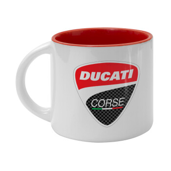 Ducati, Κούπα κεραμική 400ml Λευκή/Κόκκινη