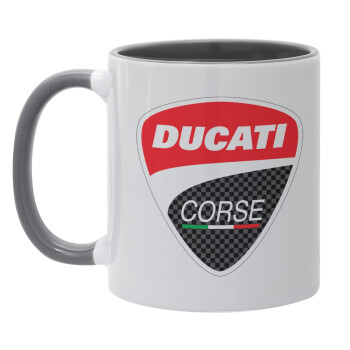Ducati, Κούπα χρωματιστή γκρι, κεραμική, 330ml