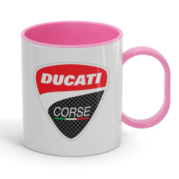 Ducati, Κούπα (πλαστική) (BPA-FREE) Polymer Ροζ για παιδιά, 330ml