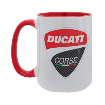 Ducati, Κούπα Mega 15oz, κεραμική Κόκκινη, 450ml