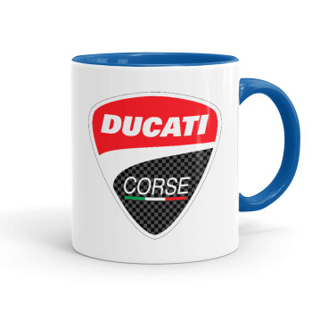 Ducati, Κούπα χρωματιστή μπλε, κεραμική, 330ml