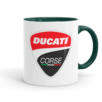 Ducati, Κούπα χρωματιστή πράσινη, κεραμική, 330ml