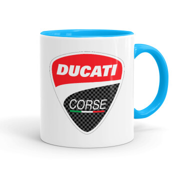Ducati, Mug colored light blue, ceramic, 330ml