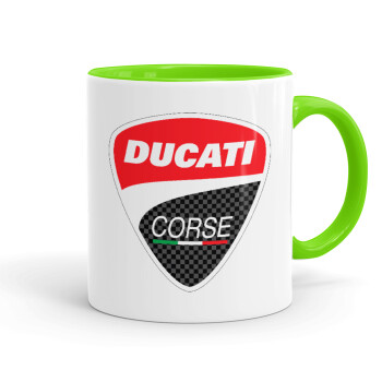 Ducati, Mug colored light green, ceramic, 330ml