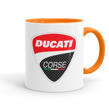 Ducati, Mug colored orange, ceramic, 330ml