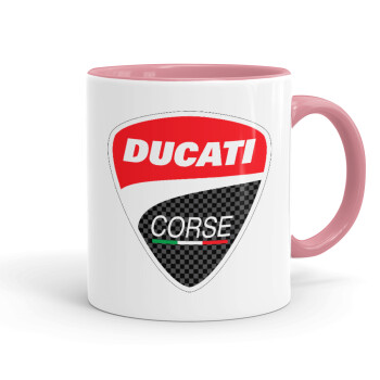 Ducati, Κούπα χρωματιστή ροζ, κεραμική, 330ml