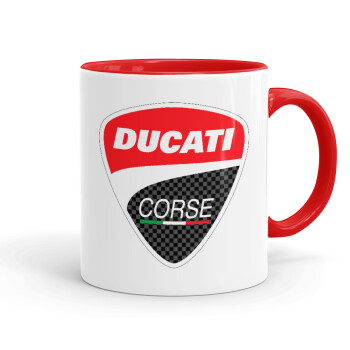 Ducati, Κούπα χρωματιστή κόκκινη, κεραμική, 330ml
