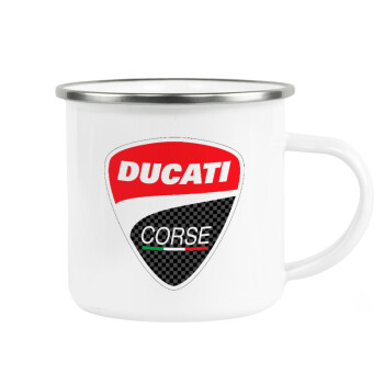Ducati, Κούπα Μεταλλική εμαγιέ λευκη 360ml