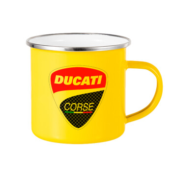 Ducati, Κούπα Μεταλλική εμαγιέ Κίτρινη 360ml