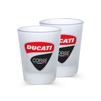 Ducati, Σφηνοπότηρα γυάλινα 45ml του πάγου (2 τεμάχια)