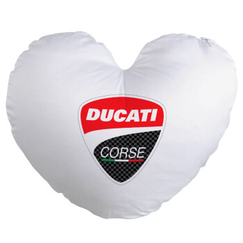Ducati, Μαξιλάρι καναπέ καρδιά 40x40cm περιέχεται το  γέμισμα