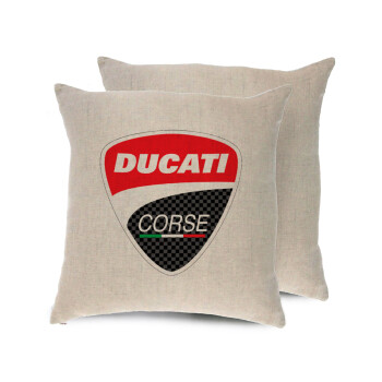 Ducati, Μαξιλάρι καναπέ ΛΙΝΟ 40x40cm περιέχεται το  γέμισμα