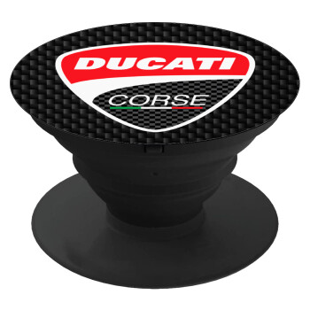 Ducati, Pop Socket Μαύρο Βάση Στήριξης Κινητού στο Χέρι