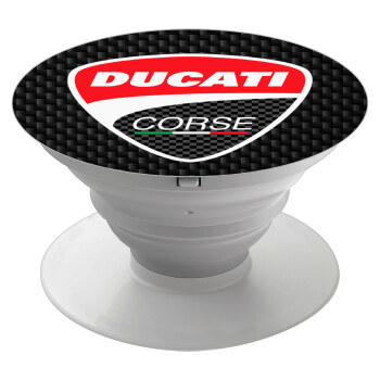 Ducati, Pop Socket Λευκό Βάση Στήριξης Κινητού στο Χέρι