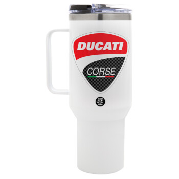 Ducati, Mega Stainless steel Tumbler with lid, double wall 1,2L