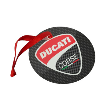 Ducati, Χριστουγεννιάτικο στολίδι γυάλινο 9cm