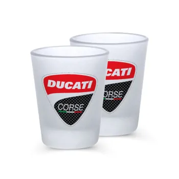 Ducati, Σφηνοπότηρα γυάλινα 45ml του πάγου (2 τεμάχια)