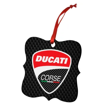 Ducati, Στολίδι Χριστουγεννιάτικο στολίδι polygon ξύλινο 7.5cm