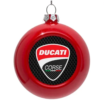 Ducati, Red Christmas tree ornament bauble 8cm