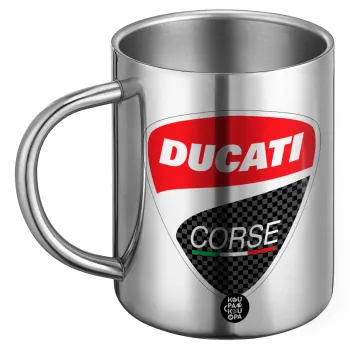 Ducati, Ανοξείδωτη Μεταλλική Κούπα 450ml - Διπλού Τοιχώματος