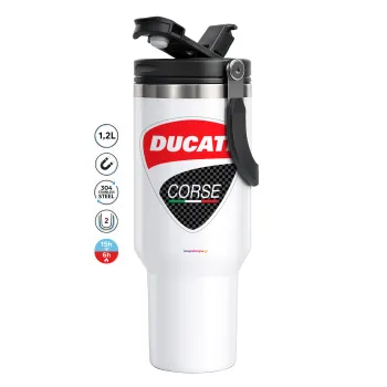 Ducati, Mega Stainless steel Tumbler with lid, double wall 1,2L