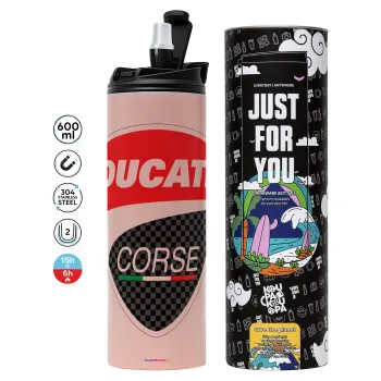 Ducati, Tumbler stainless steel PINK 600ml