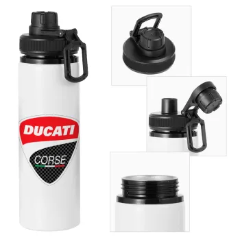 Ducati, Metal water bottle with safety cap, aluminum 850ml