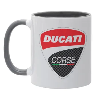 Ducati, Κούπα χρωματιστή γκρι, κεραμική, 330ml