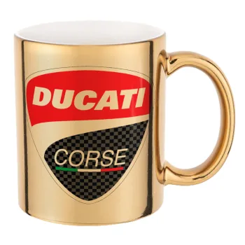 Ducati, Mug ceramic, gold mirror, 330ml
