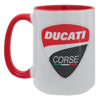 Ducati, Κούπα Mega 15oz, κεραμική Κόκκινη, 450ml