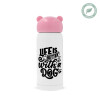 Pink stainless steel thermal flask, 320ml