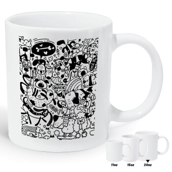 DOG pattern, Κούπα Giga, κεραμική, 590ml
