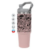 Pink color, 890ml (30oz) stainless Steel Tumbler with Handle