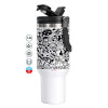 Mega Stainless steel Tumbler with lid, double wall 1,2L