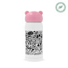 Pink stainless steel thermal flask, 320ml
