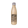 Glitter gold stainless steel thermos bottle, double-walled, 500ml