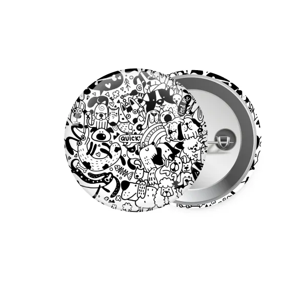DOG pattern — Pin badge, 5.9cm