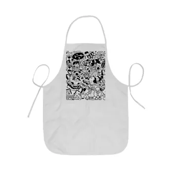 Σκυλάκια, Ποδιά Σεφ ολόσωμη κοντή  Παιδική (44x62cm)