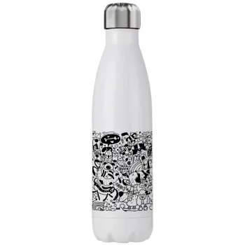 Σκυλάκια, Μεταλλικό παγούρι θερμός (Stainless steel), διπλού τοιχώματος, 750ml