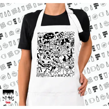 Σκυλάκια, Ποδιά μακριά Σεφ ολόσωμη με τσέπες white (ΕΝΗΛΙΚΩΝ)