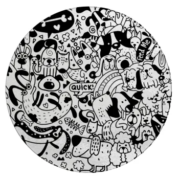 Σκυλάκια, Επιφάνεια κοπής γυάλινη στρογγυλή (30cm)