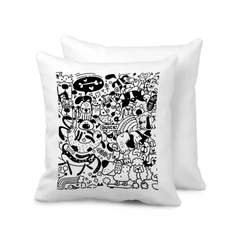 Σκυλάκια, Μαξιλάρι καναπέ 40x40cm περιέχεται το  γέμισμα