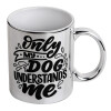 Mug ceramic, silver mirror, 330ml