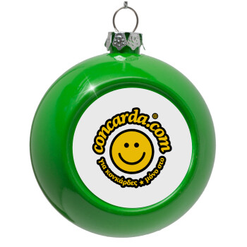 Concarda, Green Christmas tree ornament bauble 8cm