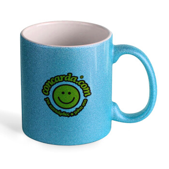 Concarda, Κούπα Σιέλ Glitter που γυαλίζει, κεραμική, 330ml